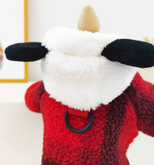 Roupa Xadrez com Capuz e Entrada para Guia