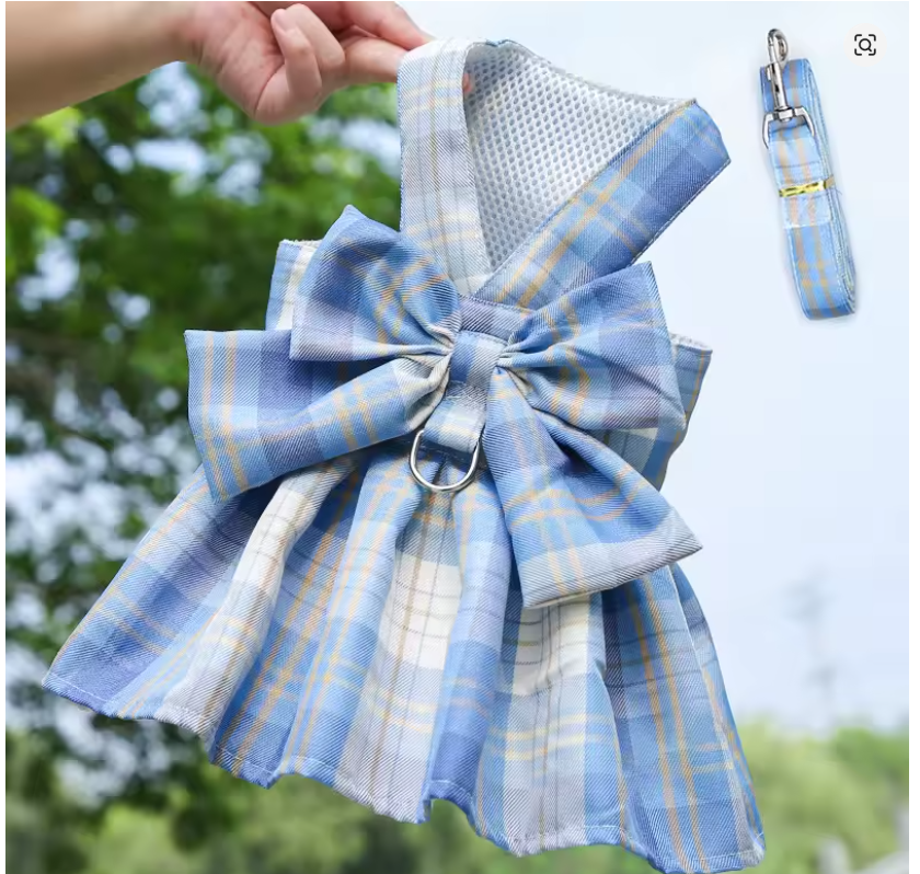 Coleira Vestido com Laço