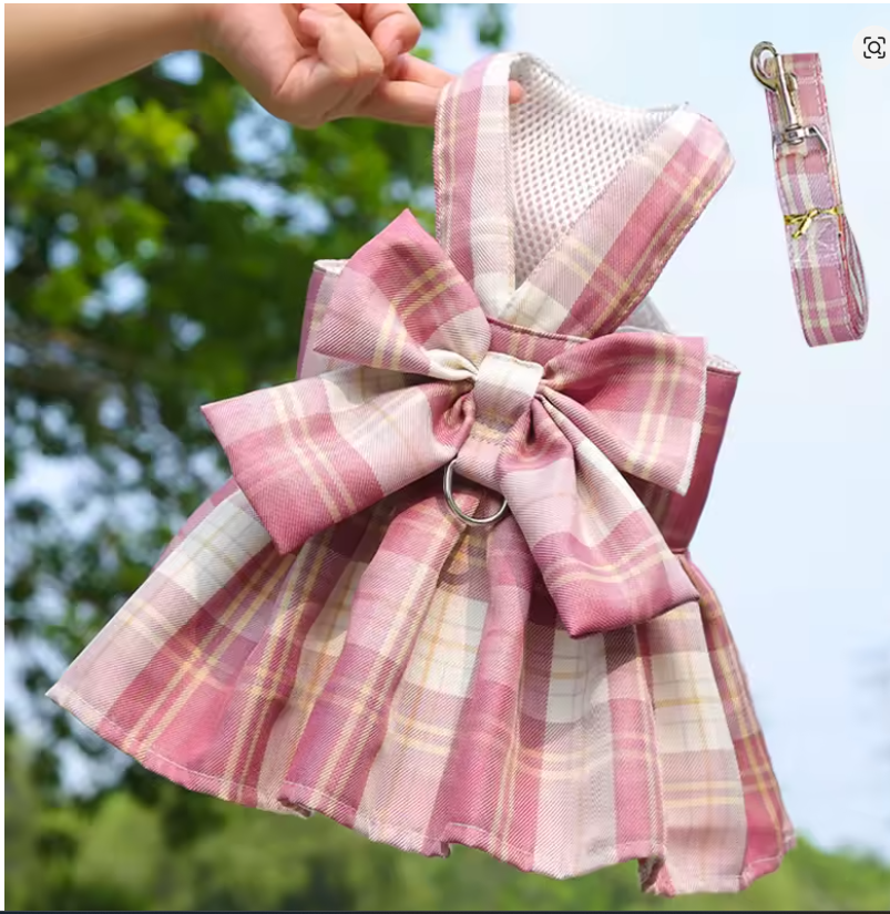 Coleira Vestido com Laço