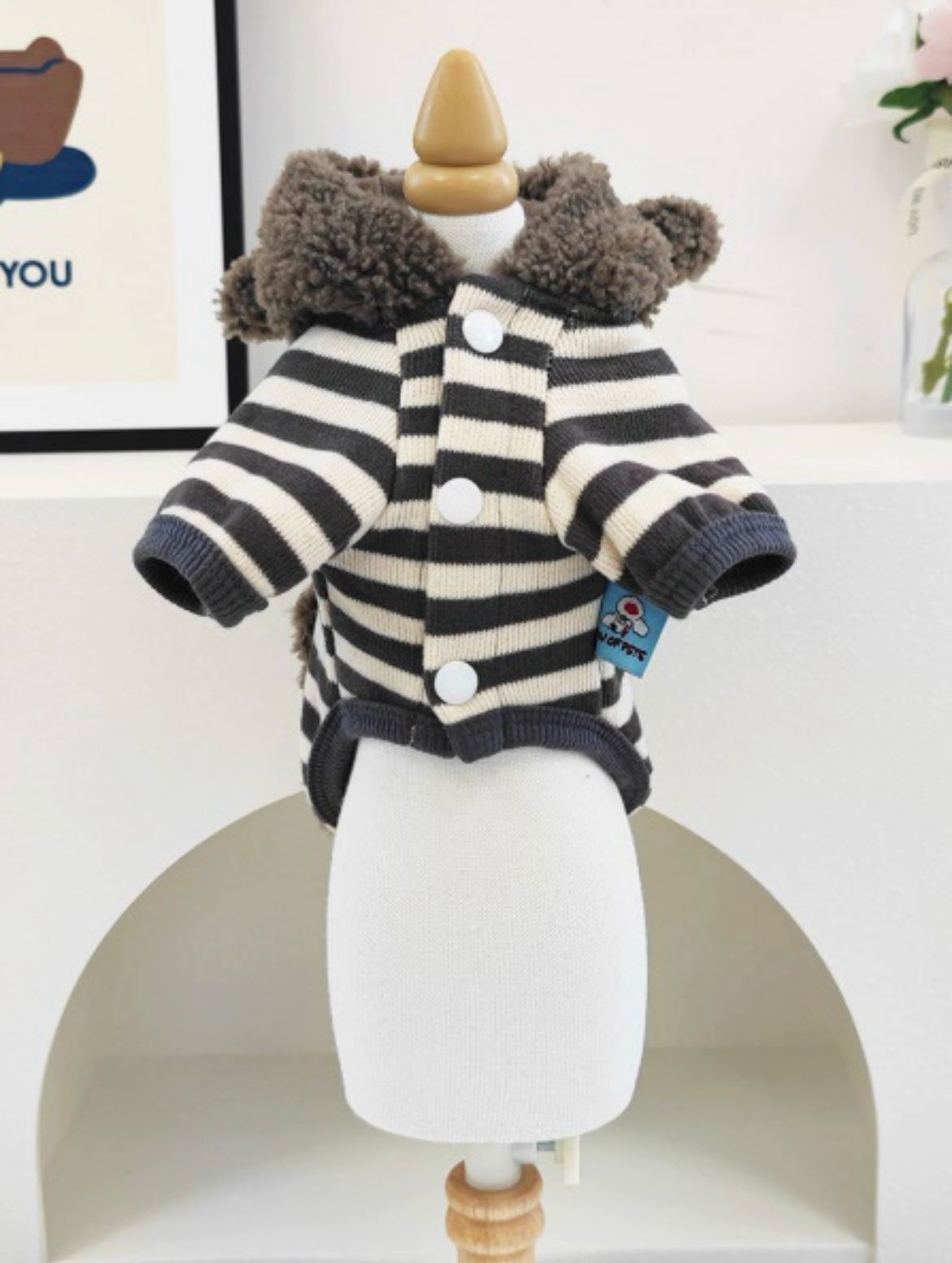 Roupa de Inverno Listrada com Entrada para Guia