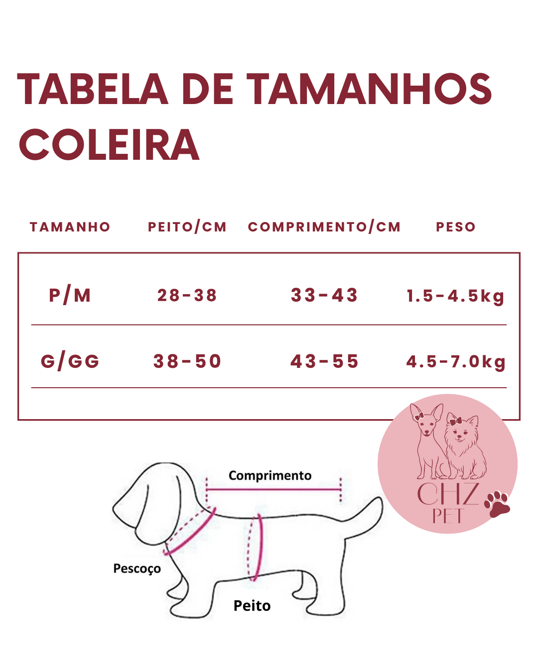 Coleira Comfort Premium