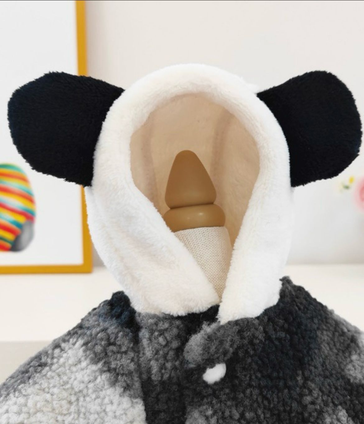 Roupa Xadrez com Capuz e Entrada para Guia
